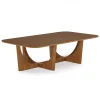 Architectural Coffee Table with geometric sculptural base
