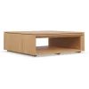 Low Profile Coffee Table with spacious open storage