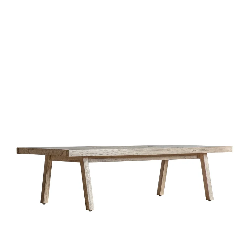 Modern Coffee Table with slatted surface and sleek design