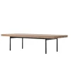Modern Slatted Coffee Table with open design