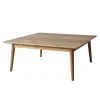 Modern Square Coffee Table with sturdy tapered legs