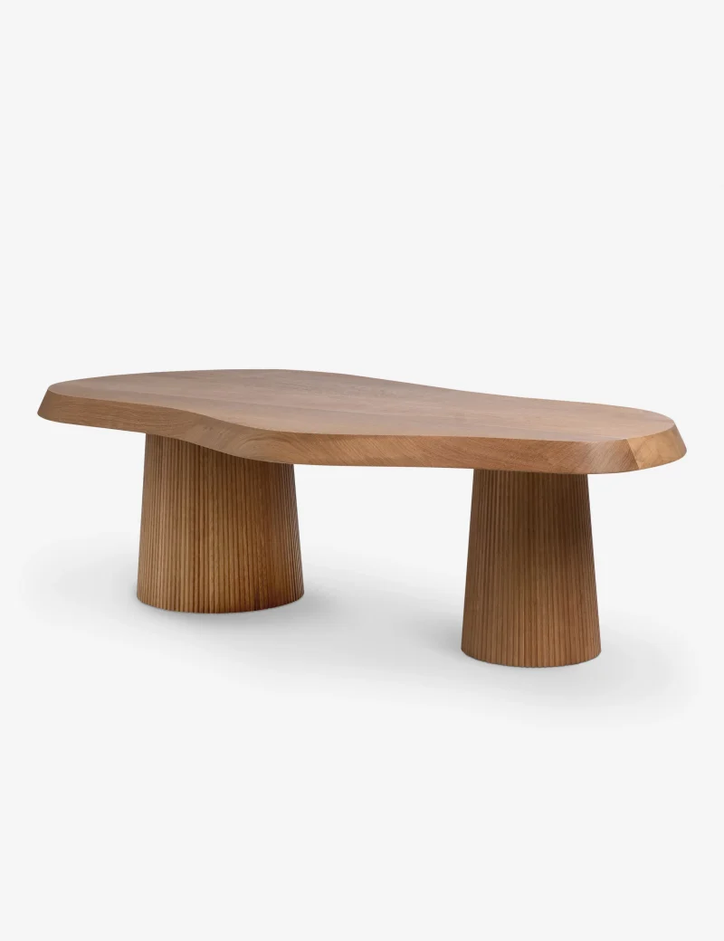 Organic Coffee Table with asymmetrical design and sculptural legs