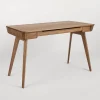 Contemporary study desk modern minimalist design spacious tabletop storage drawer