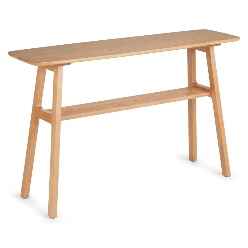Elegant Minimalist Console Table with Lower Shelf for Versatile Storage