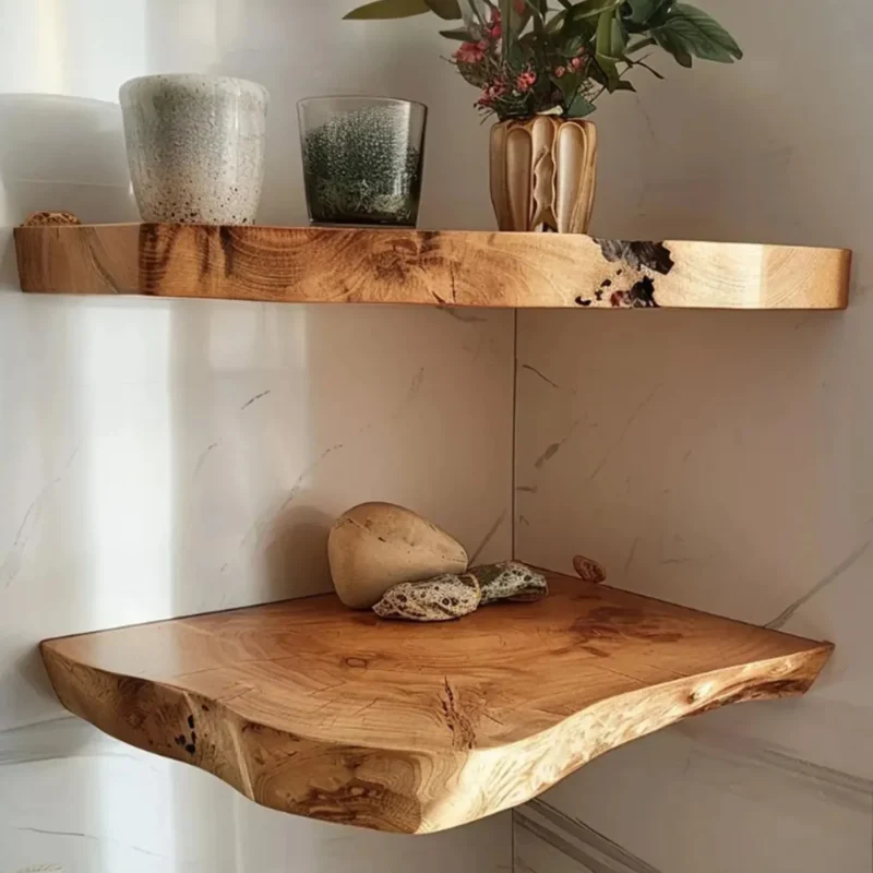 Premium floating wall shelf providing a stylish and space saving storage solution