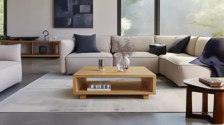 Elegant Modern Wood Coffee Table - Perfect Home Accent