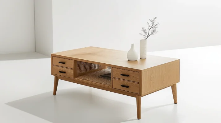 Elegant Modern Wood Coffee Table - Perfect Home Accent