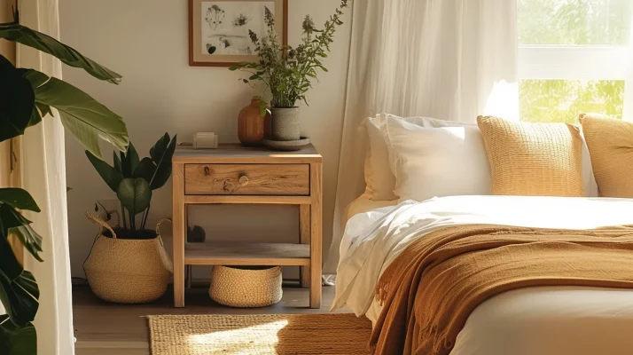 Oak Nightstand: Sophisticated Storage for Your Bedroom