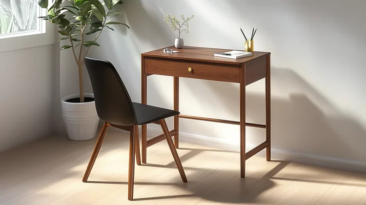 Sleek Mid-Century Secretary Desk - Vintage Inspired Design