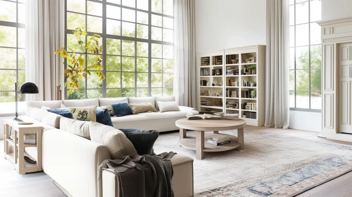 Modern Living Redefined: Wooden Curved Coffee Table for Elegant Interiors